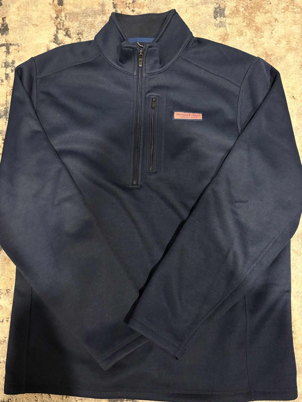 Vineyard Vines Men's Navy Half-Zip Pullover